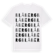 White t-shirt med Blåberg ordlek t-shirt