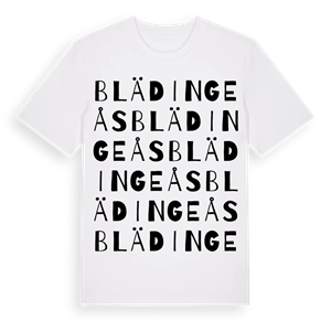 Blädingeås ordlek t-shirt – ekologisk bomull t-shirt från Pinshirt
