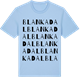 Blue Soul t-shirt med Blankadal ordlek t-shirt