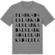 Mid Heather Gray t-shirt med Blankadal ordlek t-shirt