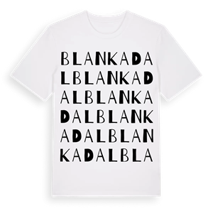 Blankadal ordlek t-shirt – ekologisk bomull t-shirt från Pinshirt