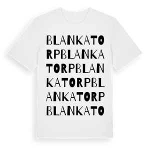 Blankatorp ordlek t-shirt – ekologisk bomull t-shirt från Pinshirt