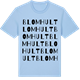 Blue Soul t-shirt med Blomhult ordlek t-shirt