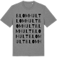 Mid Heather Gray t-shirt med Blomhult ordlek t-shirt