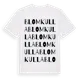 White t-shirt med Blomkulla ordlek t-shirt