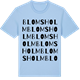 Blue Soul t-shirt med Blomsholm ordlek t-shirt