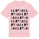 Pink Cotton t-shirt med Blötan ordlek t-shirt