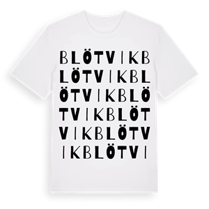 Blötvik ordlek t-shirt – ekologisk bomull t-shirt från Pinshirt