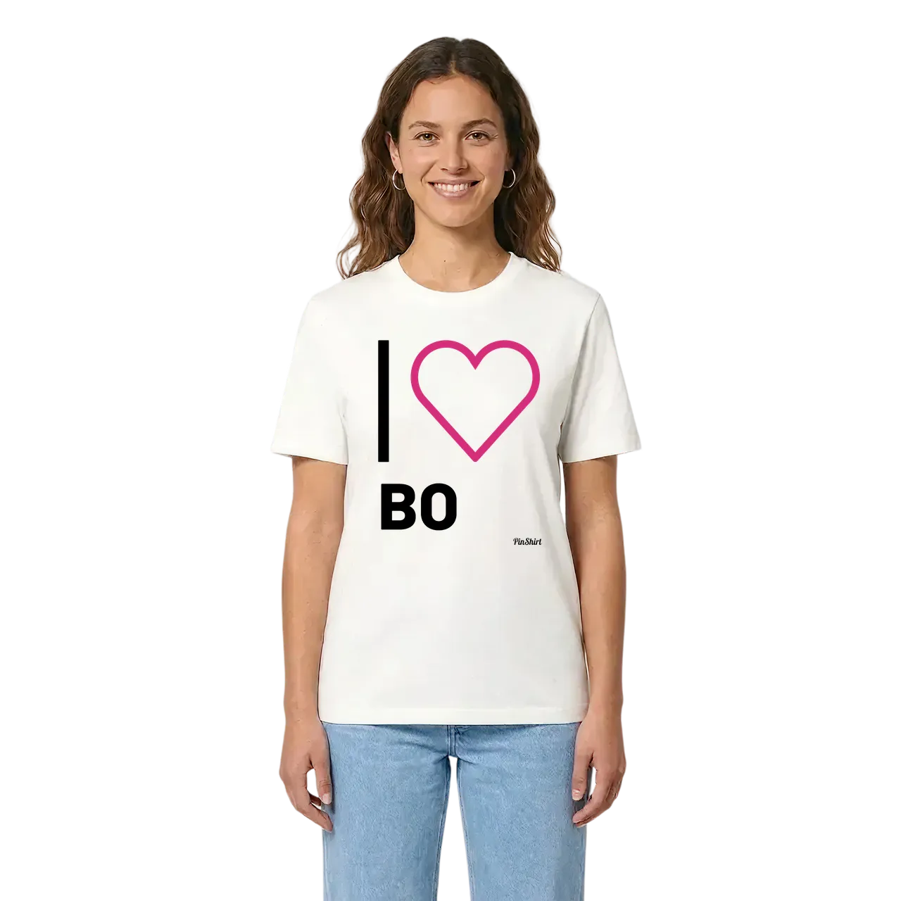 Jag älskar Bo t-shirt stort tryck i miljö