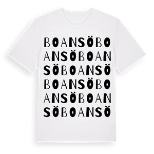 Boansö ordlek t-shirt – ekologisk bomull t-shirt från Pinshirt