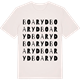 Vintage White t-shirt med Boaryd ordlek t-shirt