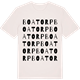 Vintage White t-shirt med Boatorp ordlek t-shirt