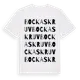 White t-shirt med Bockaskruv ordlek t-shirt