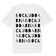 White t-shirt med Bockuddarna ordlek t-shirt