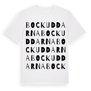 Bockuddarna ordlek t-shirt – ekologisk bomull t-shirt från Pinshirt
