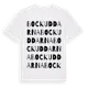 White t-shirt med Bockuddarna ordlek t-shirt