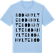 Blue Soul t-shirt med Bodahylte ordlek t-shirt