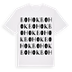 White t-shirt med Bohok ordlek t-shirt