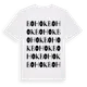 White t-shirt med Bohok ordlek t-shirt