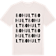 Vintage White t-shirt med Bohult ordlek t-shirt