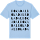 Blue Soul t-shirt med Bokadal ordlek t-shirt