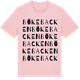Pink Cotton t-shirt med Bökebacken ordlek t-shirt