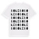White t-shirt med Bokebo ordlek t-shirt