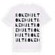 White t-shirt med Bokehult ordlek t-shirt
