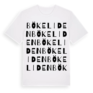 Bökeliden ordlek t-shirt – ekologisk bomull t-shirt från Pinshirt