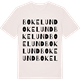 Vintage White t-shirt med Bokelund ordlek t-shirt