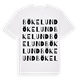 White t-shirt med Bökelund ordlek t-shirt