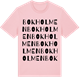Pink Cotton t-shirt med Bokholmen ordlek t-shirt