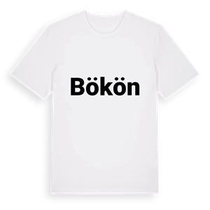 Bökön fetstil t-shirt – ekologisk bomull t-shirt från Pinshirt