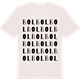 Vintage White t-shirt med Bol ordlek t-shirt