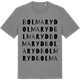 Mid Heather Gray t-shirt med Bolmaryd ordlek t-shirt