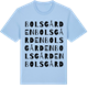Blue Soul t-shirt med Bolsgården ordlek t-shirt