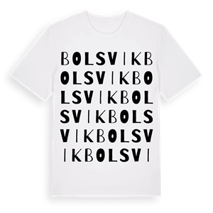 Bolsvik ordlek t-shirt – ekologisk bomull t-shirt från Pinshirt