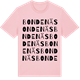 Pink Cotton t-shirt med Bondenäs ordlek t-shirt