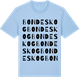 Blue Soul t-shirt med Bondeskog ordlek t-shirt