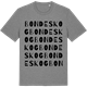 Mid Heather Gray t-shirt med Bondeskog ordlek t-shirt