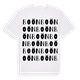 White t-shirt med Boön ordlek t-shirt