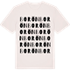Vintage White t-shirt med Borön ordlek t-shirt