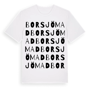 Borsjömad ordlek t-shirt – ekologisk bomull t-shirt från Pinshirt