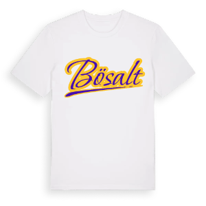 Bösalt baseball t-shirt – ekologisk bomull t-shirt från Pinshirt