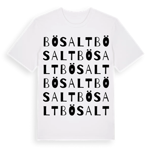 Bösalt ordlek t-shirt – ekologisk bomull t-shirt från Pinshirt