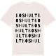 Vintage White t-shirt med Boshult ordlek t-shirt