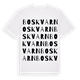 White t-shirt med Boskvarn ordlek t-shirt