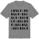 Mid Heather Gray t-shirt med Boskvarn ordlek t-shirt