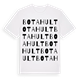 White t-shirt med Botahult ordlek t-shirt