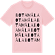 Pink Cotton t-shirt med Botamåla ordlek t-shirt